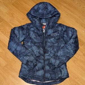 Columbia Women’s Navy Patterned Hooded Jacket